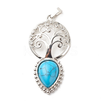 Natural & Synthetic Gemstone Big Pendants G-G855-05P-1