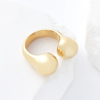304 Stainless Steel Cuff Open Rings RY3631-6-1