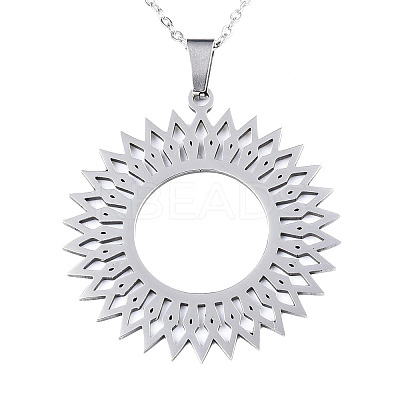 Non-Tarnish 201 Stainless Steel Pendant Necklaces LS-NJEW-S105-JN622-45-1-1