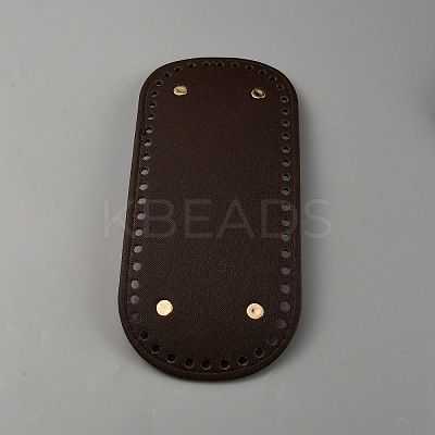Oval PU Leather Knitting Crochet Bags Nail Bottom Shaper Pad PURS-WH0001-62C-1