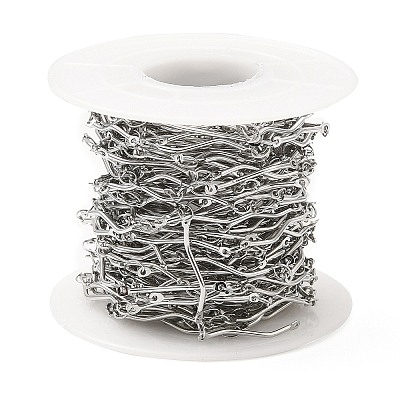 Non-Tarnish 304 Stainless Steel Link Chains STAS-D084-35P-1