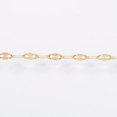 Handmade Ion Plating(IP) 304 Stainless Steel Dapped Chains CHS-H007-62G-1