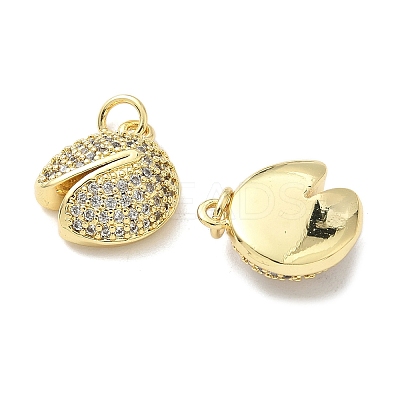 Brass Micro Pave Cubic Zirconia Pendants KK-Z120-26G-1