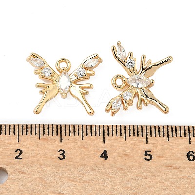 Brass Micro Pave Cubic Zirconia Pendants KK-S531-11G-A-1