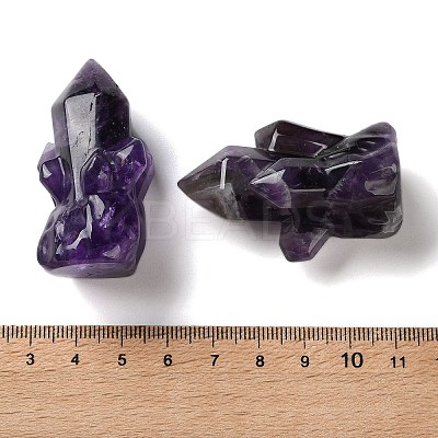 Natural Amethyst Cluster Display Decorations DJEW-C020-01D-1