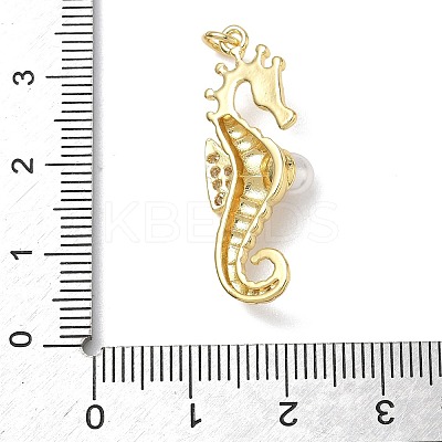 Brass Cubic Zirconia Pendants KK-L253-26G-02-1