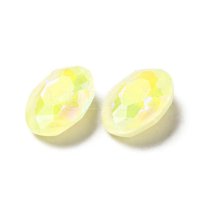 Mocha Fluorescent Style Glass Rhinestone Cabochons GGLA-M005-01B-226MK-1