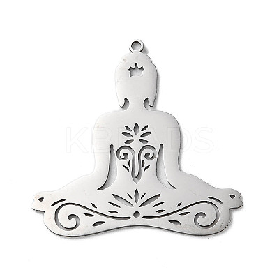 Non-Tarnish 201 Stainless Steel Pendants STAS-D041-10P-1