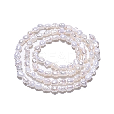 Natural Cultured Freshwater Pearl Beads Strands PEAR-N014-03E-1
