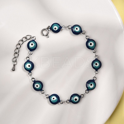 304 Stainless Steel Link Chain Bracelets BJEW-K265-007P-01-1