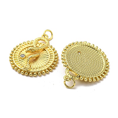 Real 18K Gold Plated Brass Pendants KK-L209-016G-1