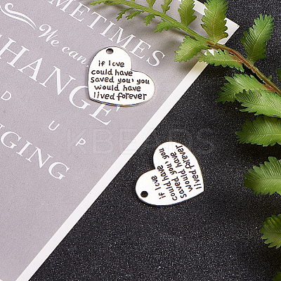 Tibetan Style Alloy Quote Pendants PALLOY-CJ0006-05-1