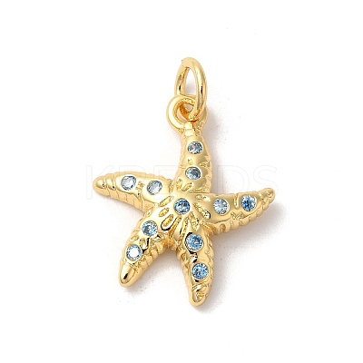 Rack Plating Brass Cubic Zirconia Pendants KK-Z056-11G-1