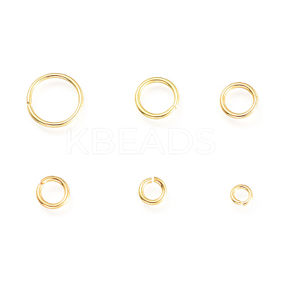 Brass Open Jump Rings KK-JQ0001-01G-1