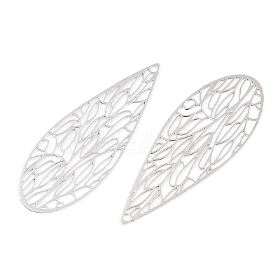 Rack Plating Brass Filigree Pendants LS-X-KKC-T001-68P-1