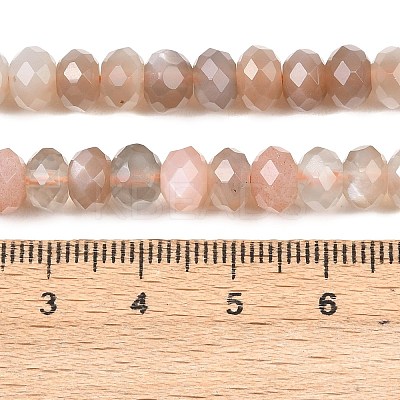 Natural Multi-Moonstone Beads Strands G-C259-A44-5x8mm-1