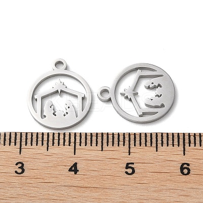 Non-Tarnish 304 Stainless Steel Charms STAS-Q303-08P-1