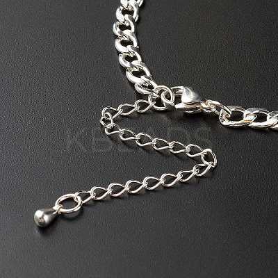 Tarnish Resistant Handmade 304 Stainless Steel Curb Chains Bracelets Making Accessories AJEW-JB01021-1