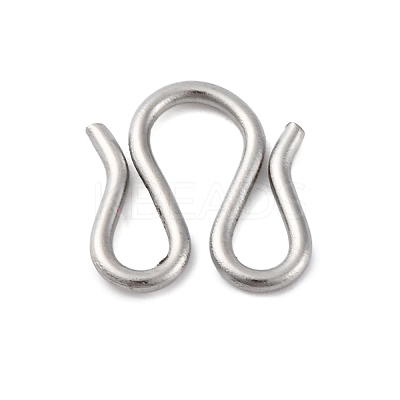304 Stainless Steel S-Hook Clasps STAS-Z048-06P-03-1