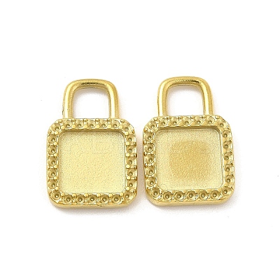 Ion Plating(IP) 304 Stainless Steel Pendant Cabochons Settings STAS-F284-19G-1