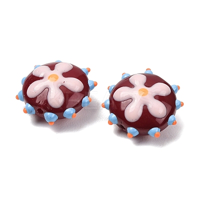 Baking Paint Glass Enamel Beads LAMP-S080-03D-1