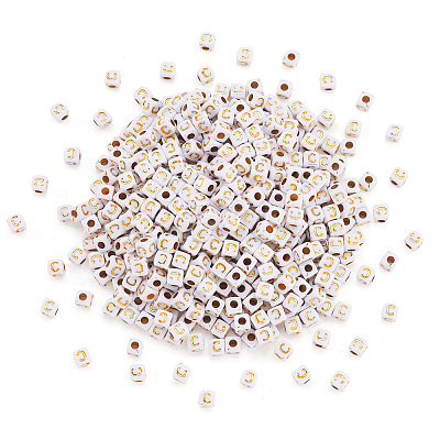 Opaque Acrylic Beads MACR-TAG0001-07C-1
