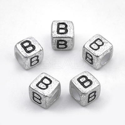 Plated Acrylic Beads PB43C9308-B-1