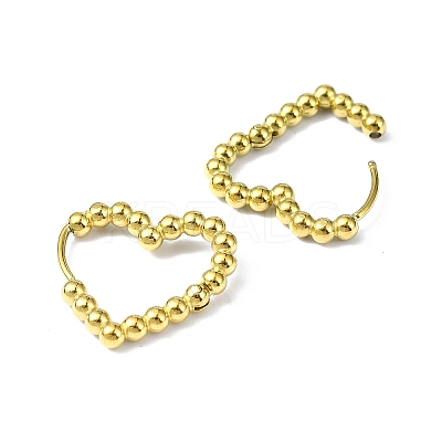 Ion Plating(IP) Real 18K Gold Plated 316 Stainless Steel Hoop Earrings EJEW-L267-005G-02-1