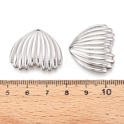 304 Stainless Steel Pendants STAS-T065-38P-1