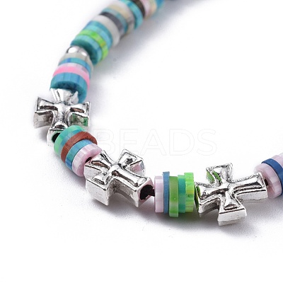 Nylon Thread Braided Beads Bracelets BJEW-JB04552-01-1