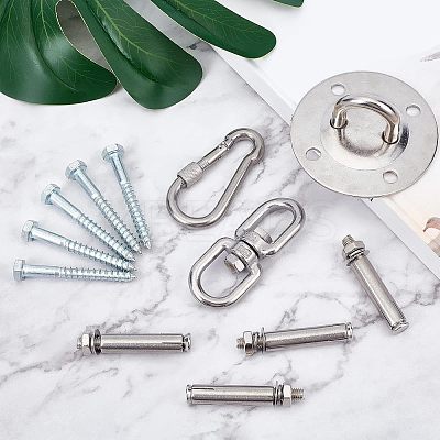201 Stainless Steel Swing Hook STAS-WH0023-78-1