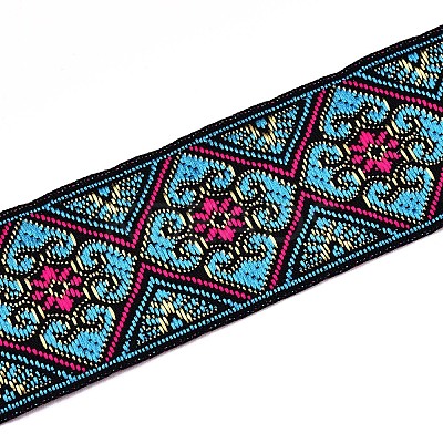 5M Ethnic Style Polycotton Embroidery Ribbon PW-WG33130-14-1