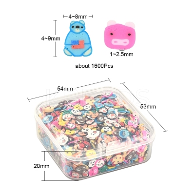 24G Handmade Polymer Clay Nail Art Decoration CLAY-YW0001-17B-1