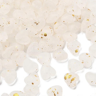 Frosted Transparent Acrylic Beads X1-OACR-F013-10-1