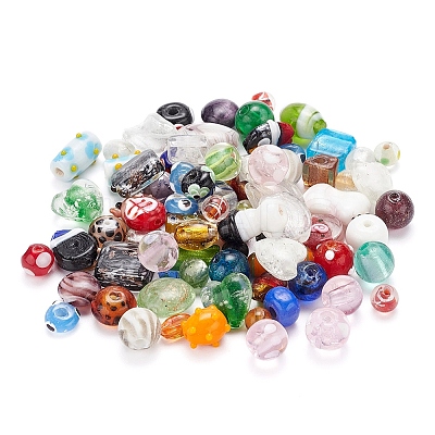 Handmade Lampwork Beads LAMP-YW0001-02-1