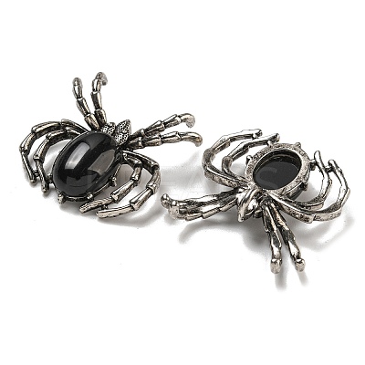 Natural Obsidian Pendants G-G147-05AS-13-1