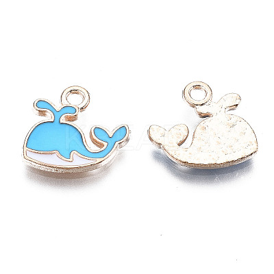 Alloy Enamel Charms X-ENAM-S115-037D-1