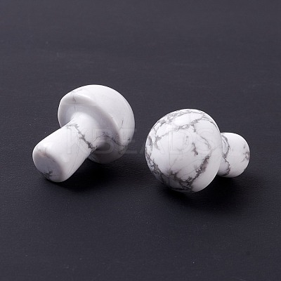Natural Howlite Mushroom Gua Sha Stone G-D456-26H-1
