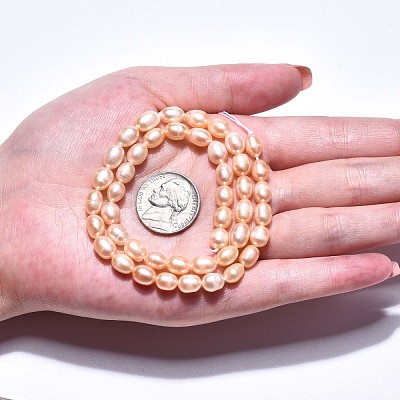 Natural Cultured Freshwater Pearl Beads Strands PEAR-N012-06F-1