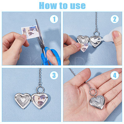 9Pcs 3 Styles 304 Stainless Steel Textured Cable Chain Necklaces NJEW-HS00004-1