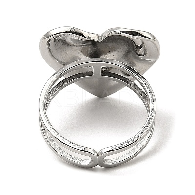 Non-Tarnish 304 Stainless Steel Open Cuff Rings RJEW-Z018-26P-1