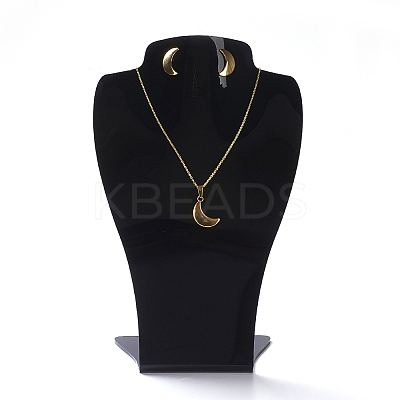 Organic Glass Necklace Displays NDIS-P002-01B-L-1