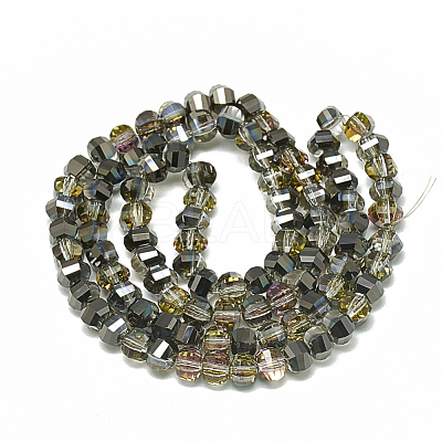 Electroplate Glass Beads Strands X-EGLA-Q094-A18-1