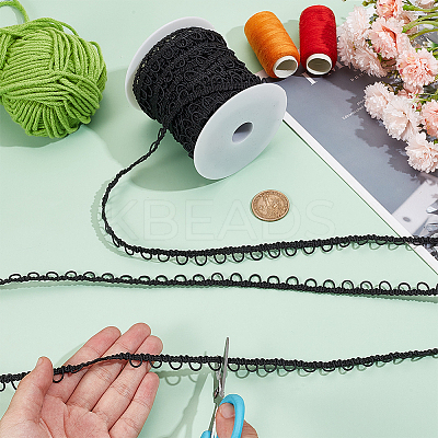 22.5 Yards Nylon Elastic Ribbons with Loops OCOR-BC0006-78-1