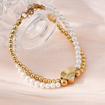 Brass Multi-strand Bracelets BJEW-M056-03G-1