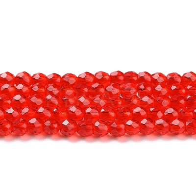 Transparent Glass Beads Strands LS-GLAA-H021-04-25-1