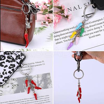 304 Stainless Steel Enamel Keychain KEYC-SW00010-1