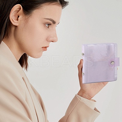 2Pcs PVC Mini Photocard Holder Book AJEW-SP0002-20B-04-1