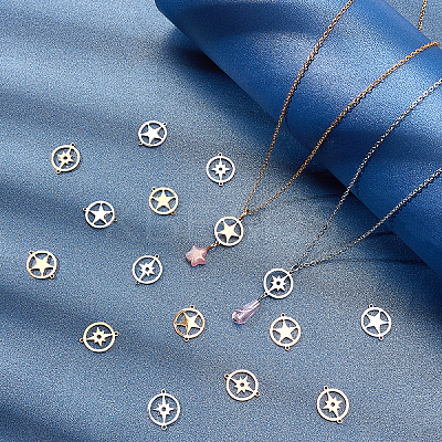 24Pcs 4 Style Stainless Steel Links Connectors STAS-UN0027-67-1