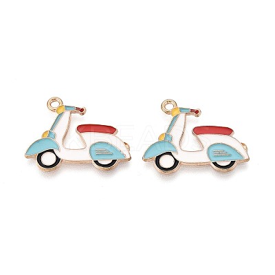 Alloy & Enamel Pendants ENAM-T021-62G-1